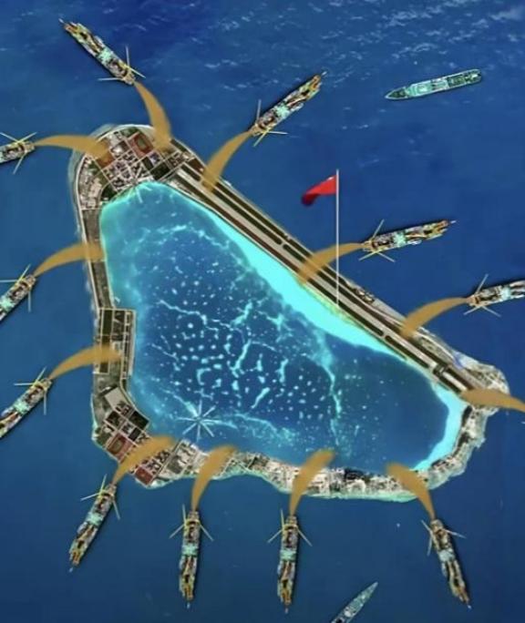 不要再说给黄岩岛填岛了，这是不现实的，我们只能守，黄岩岛周围，出了泻湖范围，水深