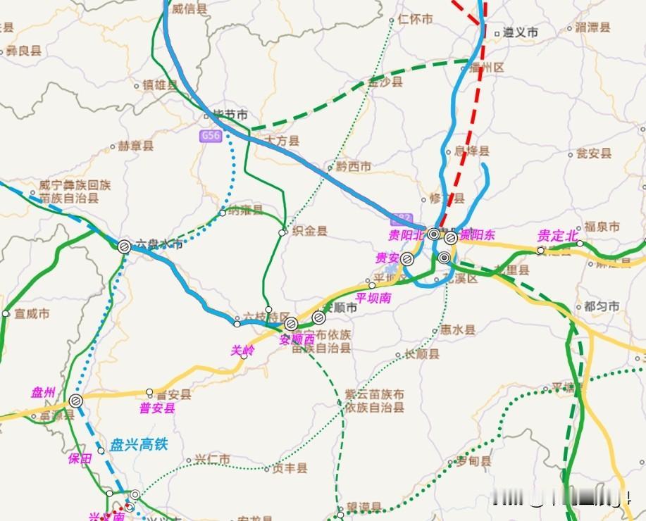 贵州市市通高铁终于要实现了，11月12日，盘兴高铁的两座新建车站完工，一座位于六