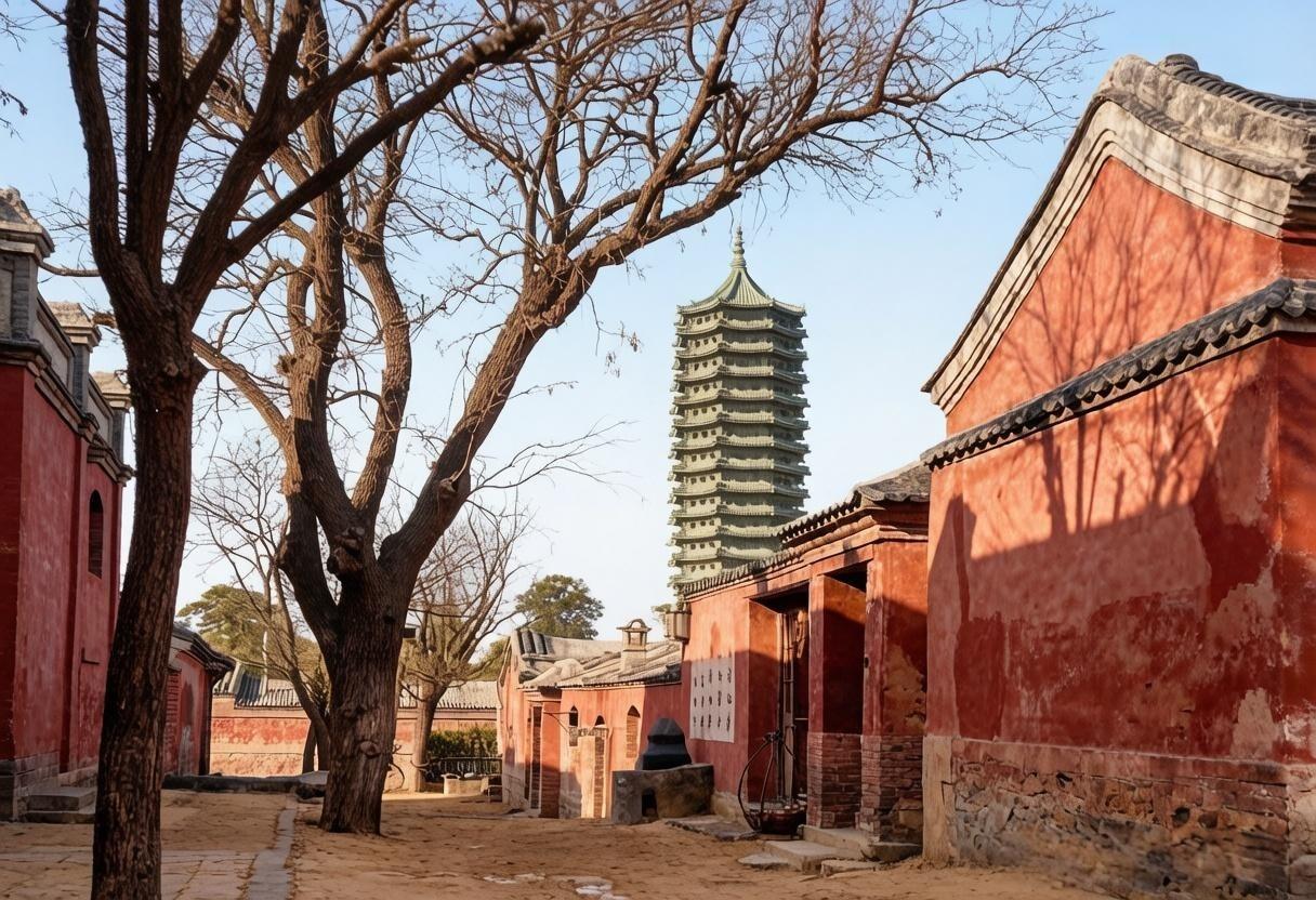 这座博雅塔位于燕京大学未名湖东南隅，建成于1924年，其最初功能并非佛塔，而是为