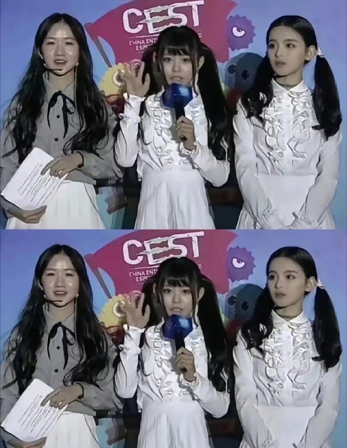 杨超越每次最让人震撼的就是这种和别人的同框图