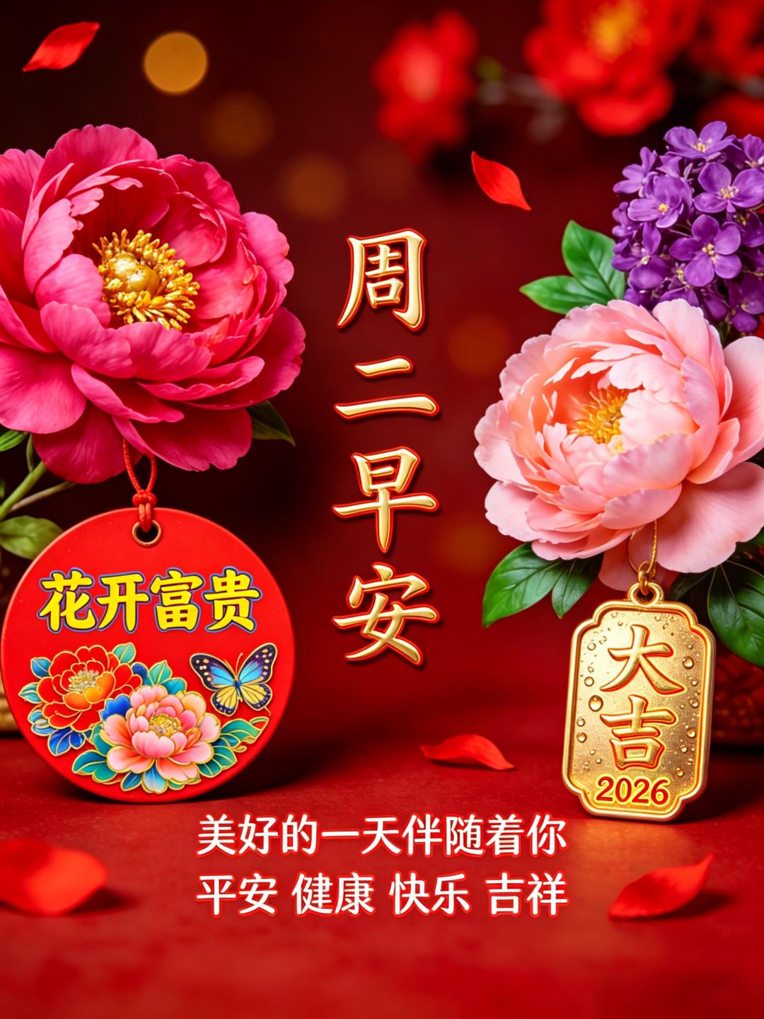 😊愉快的早晨，不变的祝福，💝愿我们精神好，心情好，❤️运气好，身体好，🌹一
