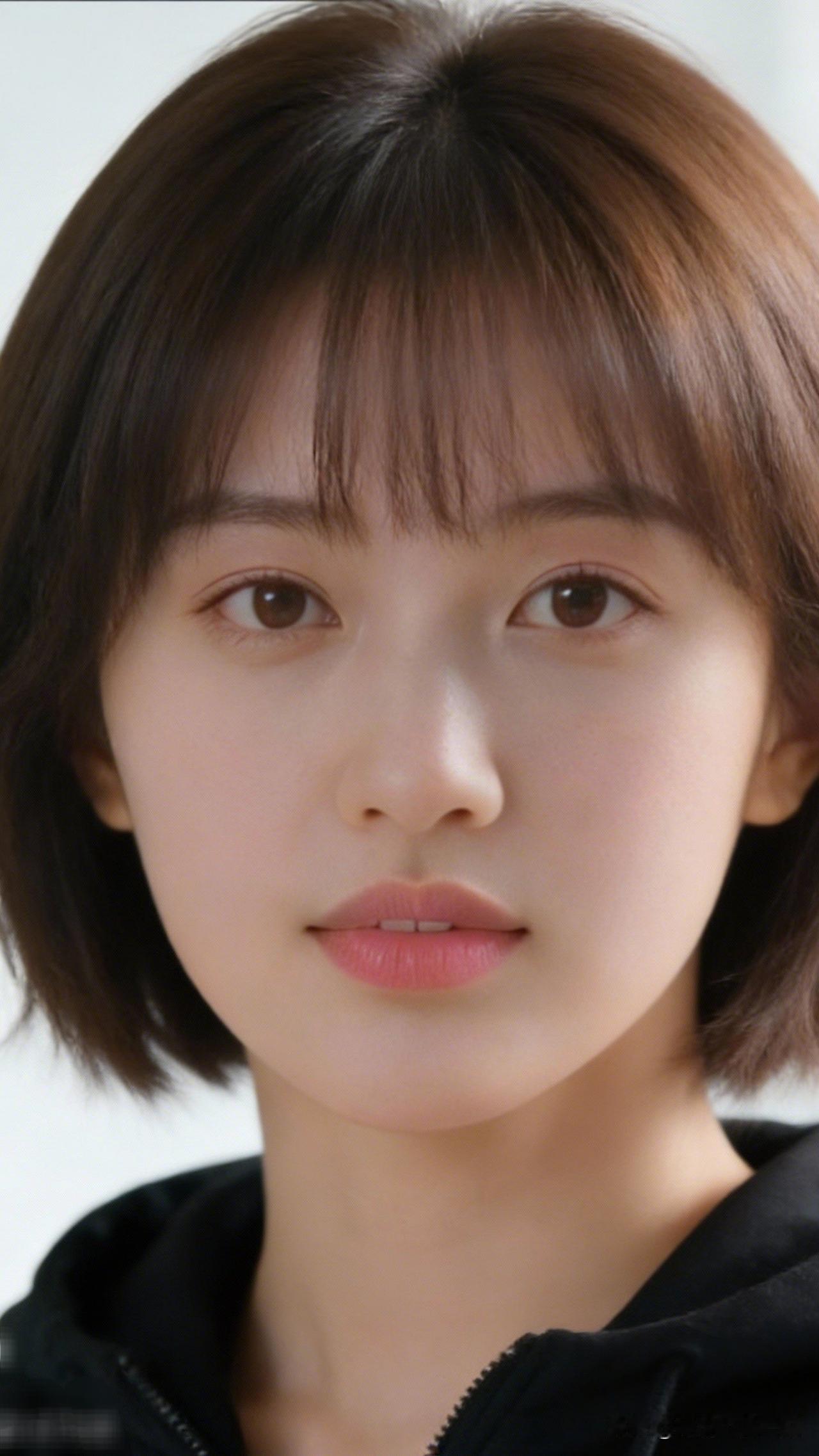 镜中人影，岁月静好。美到骨子里的女人，是什么样子的温柔甜美的短发少女，清新自然