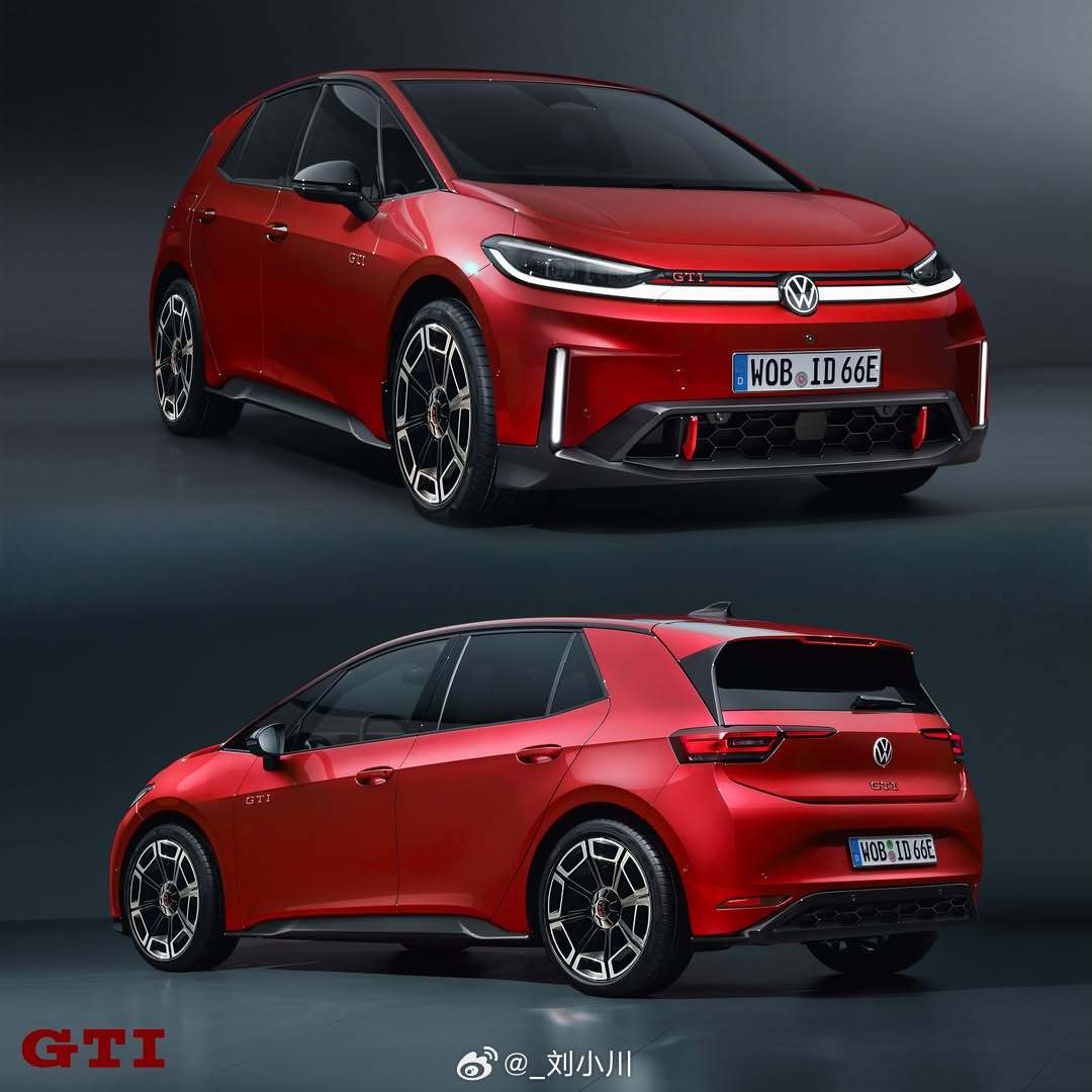 大众ID.3GTI渲染图大众ID.3GTI渲染图，大家觉得怎么样