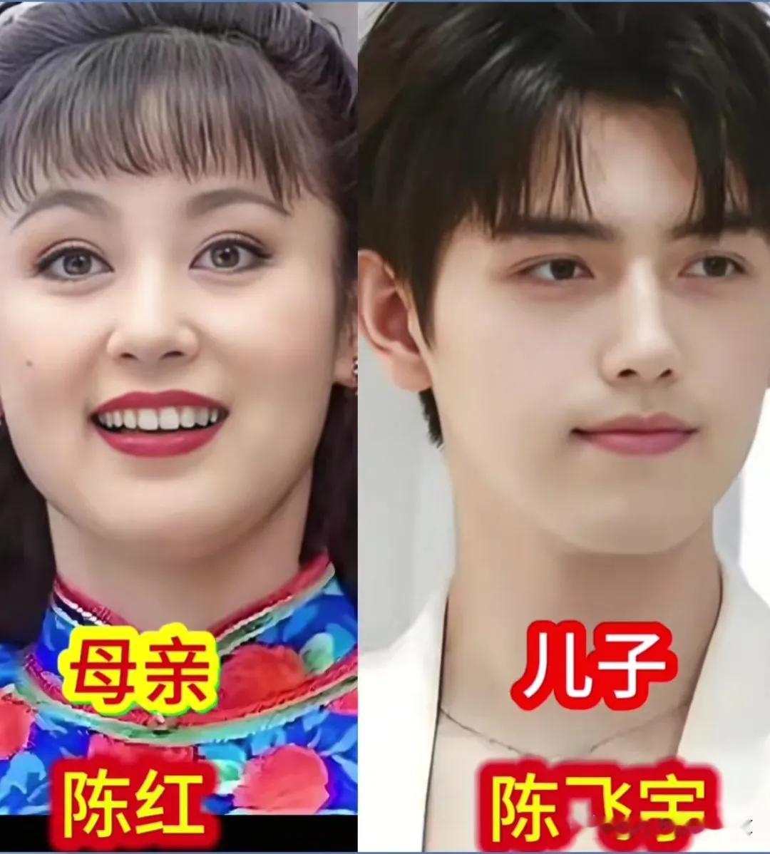 陈小艺的儿子长得是真的帅气，和陈小艺长得又很像，眉眼真的是很像妈妈！果然呀，妈妈漂亮儿子的颜值真的是