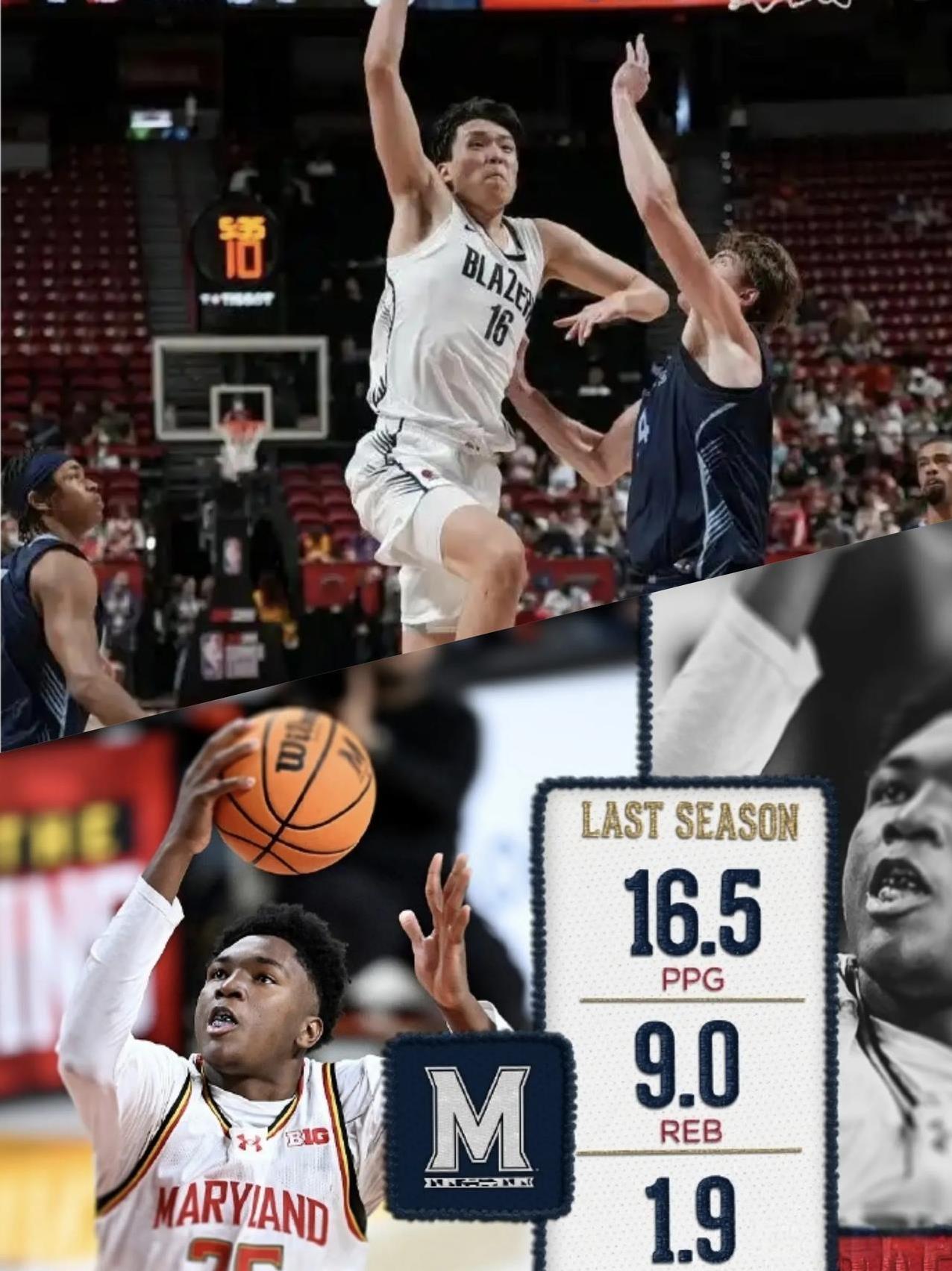 NBA夏季联赛：杨瀚森收到对手的狂妄“战书”！北京时间星期三，波特兰
