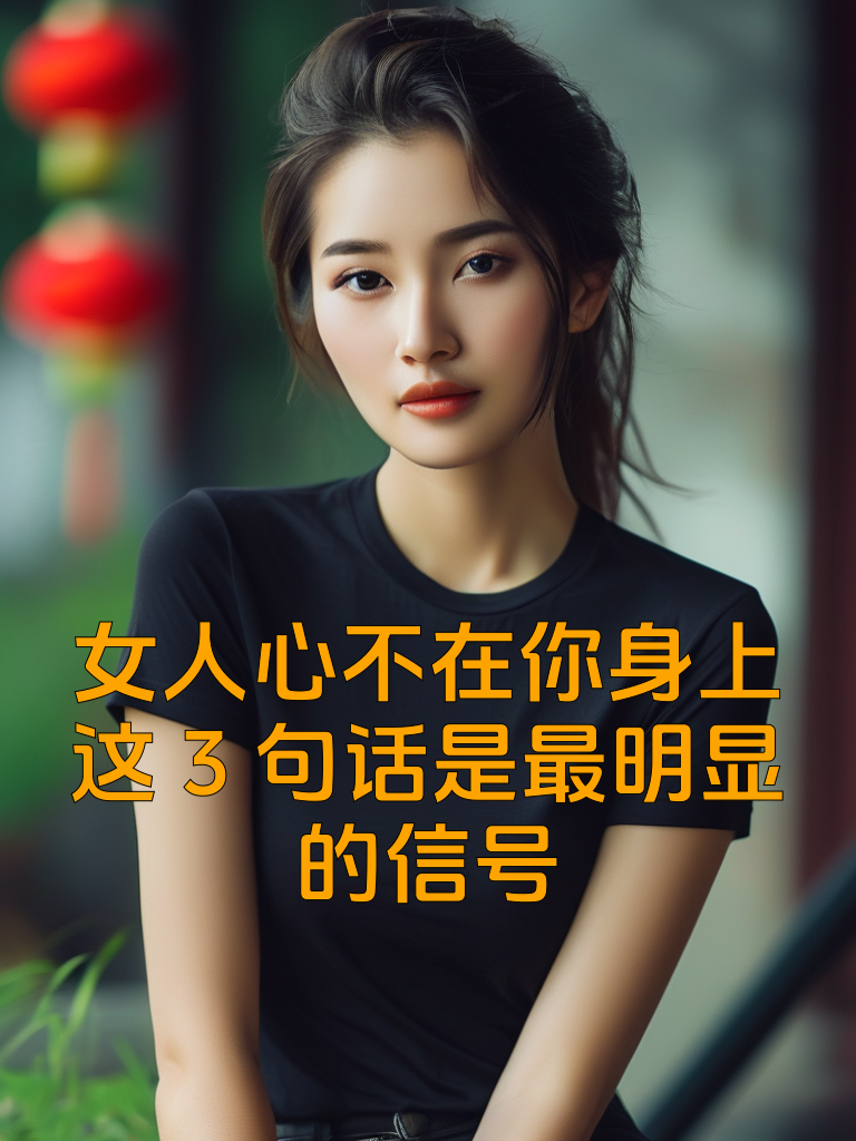 女人心不在你身上，这3句话是最明显的信号