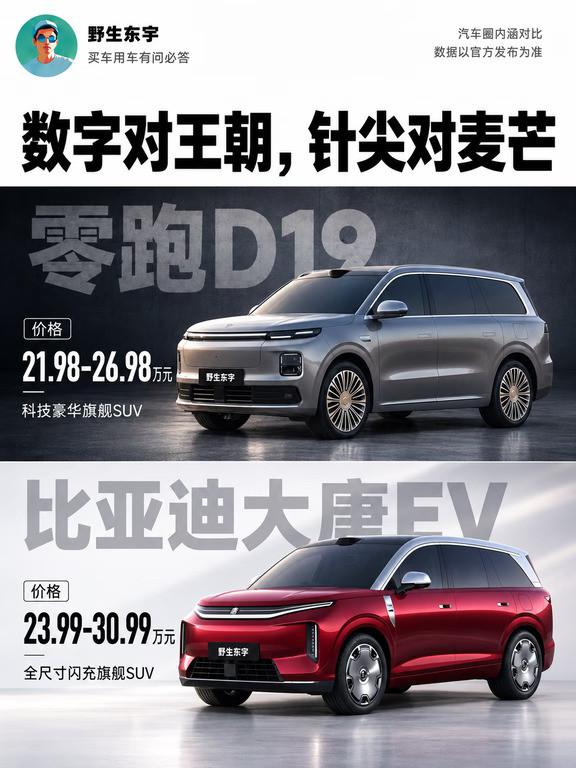 零跑D19与大唐EV，优势/短板实话实说