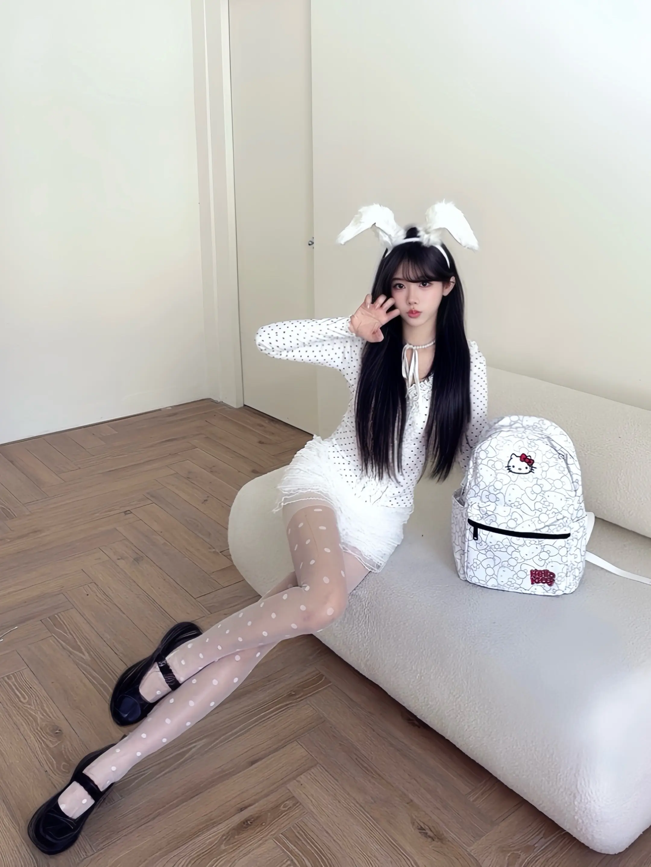 🤍波点美学🤍 波点小兔几🐰