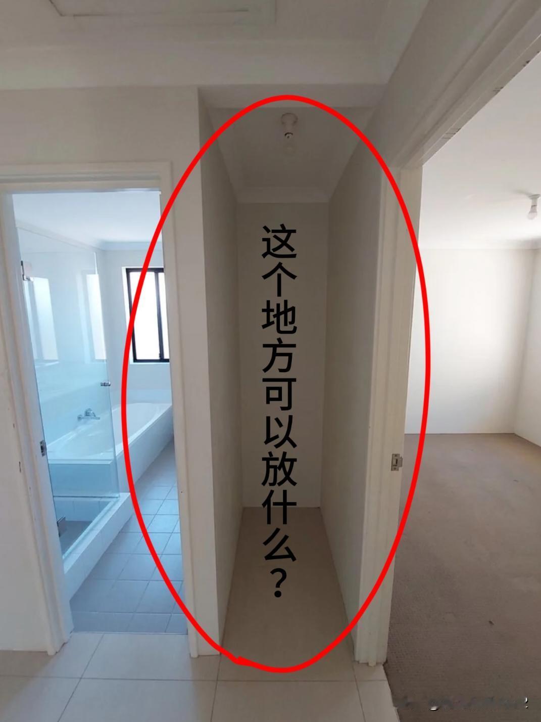 这个地方能放点什么好啊？？？家里衣帽间与主卫中间空着的地方可以放些什么好？有