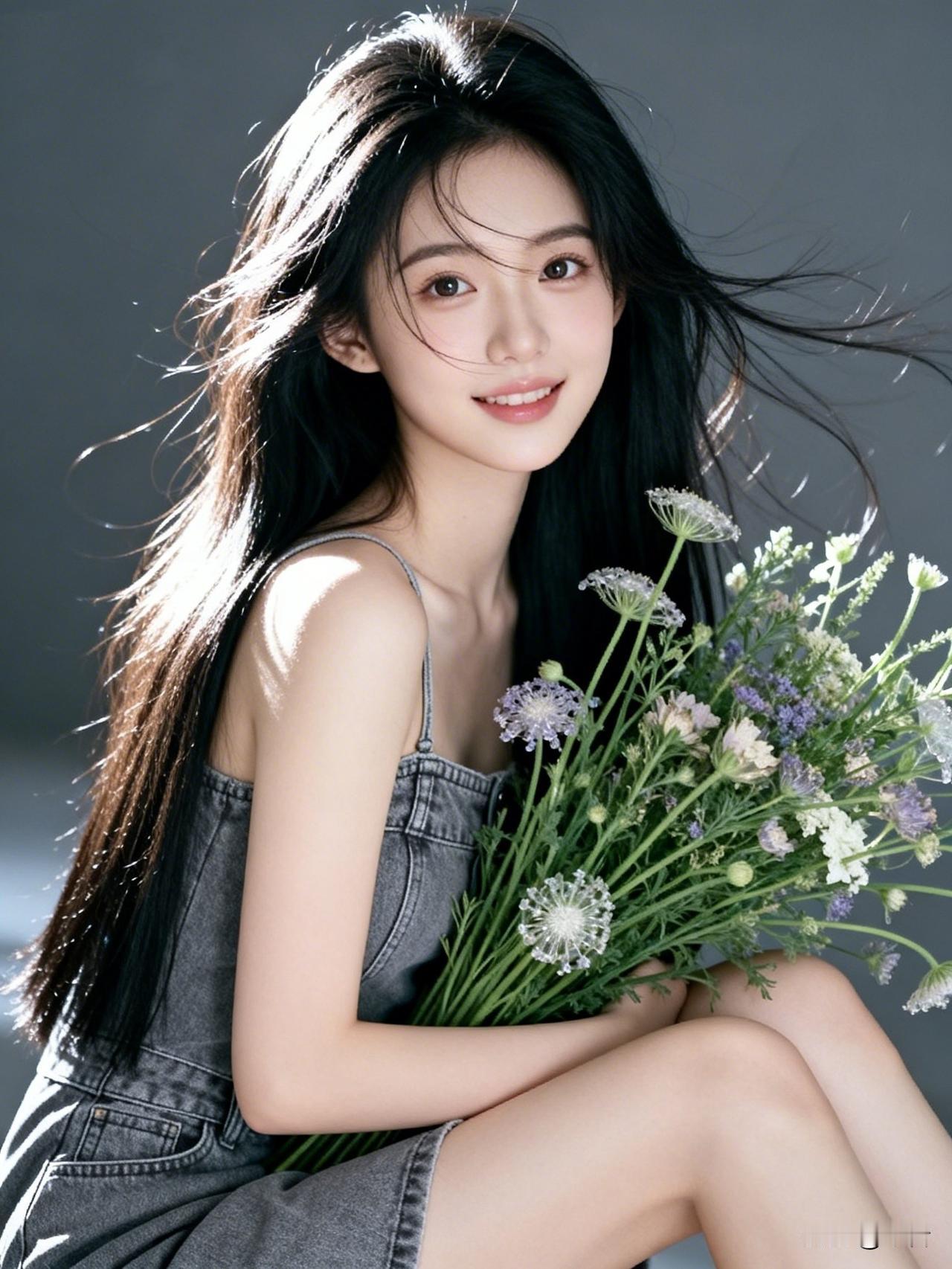 阳光发丝花和忽然吹来的风