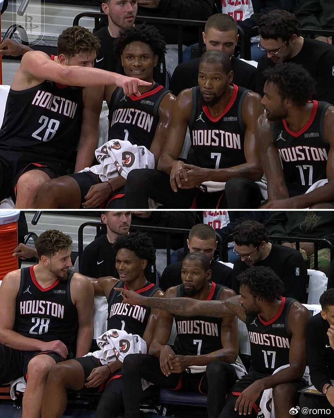 阿杜来这里成为孩子王。与去年的太阳队不同，这支火箭队在杜兰特投射手感不佳时依然能