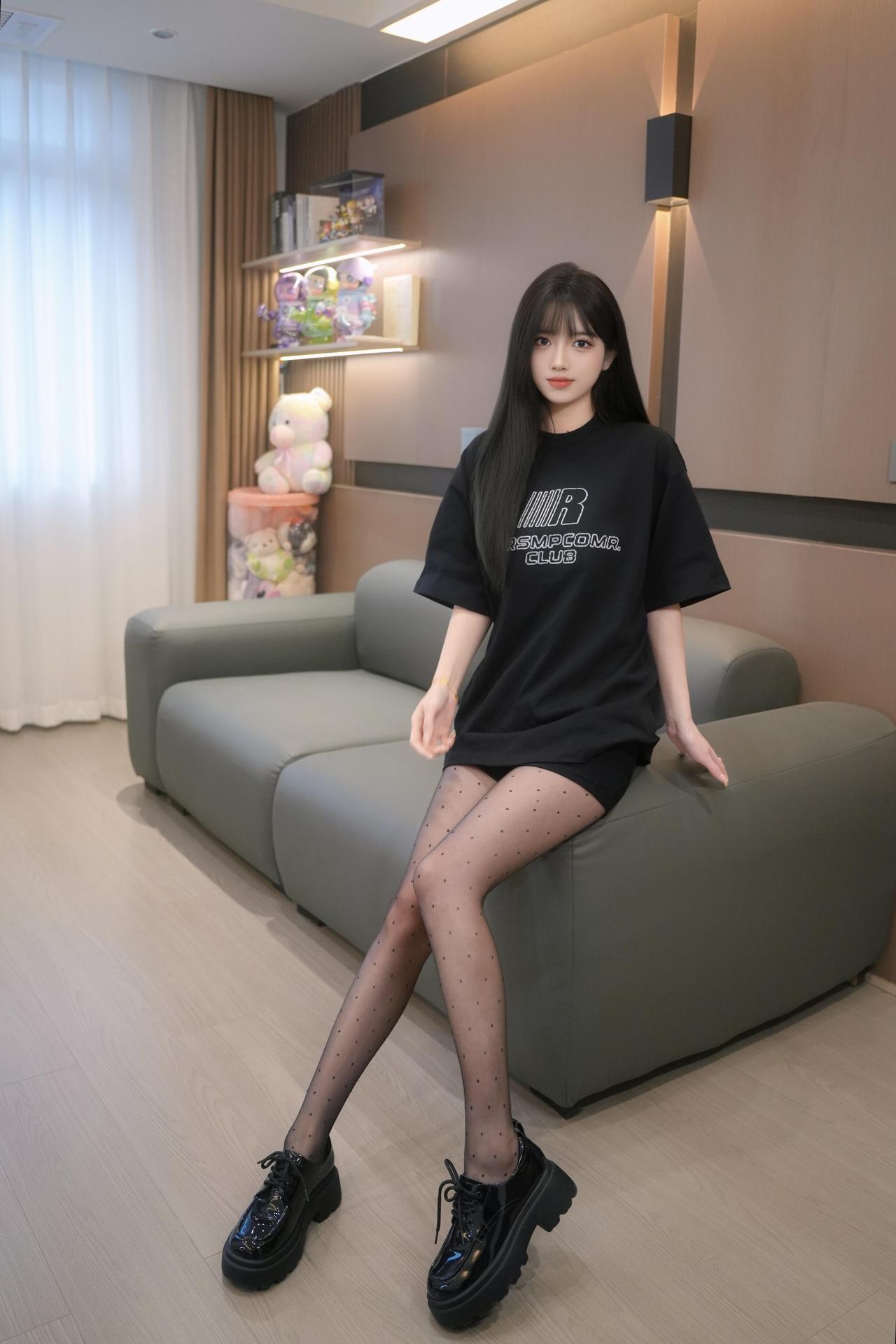 黑t➕波点~每日Ootd穿搭