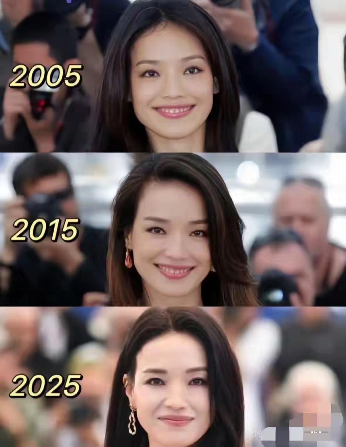 舒淇的长相真是个谜！我越来越看不懂了你说她好看吧，她的脸有点方，鼻梁塌香肠