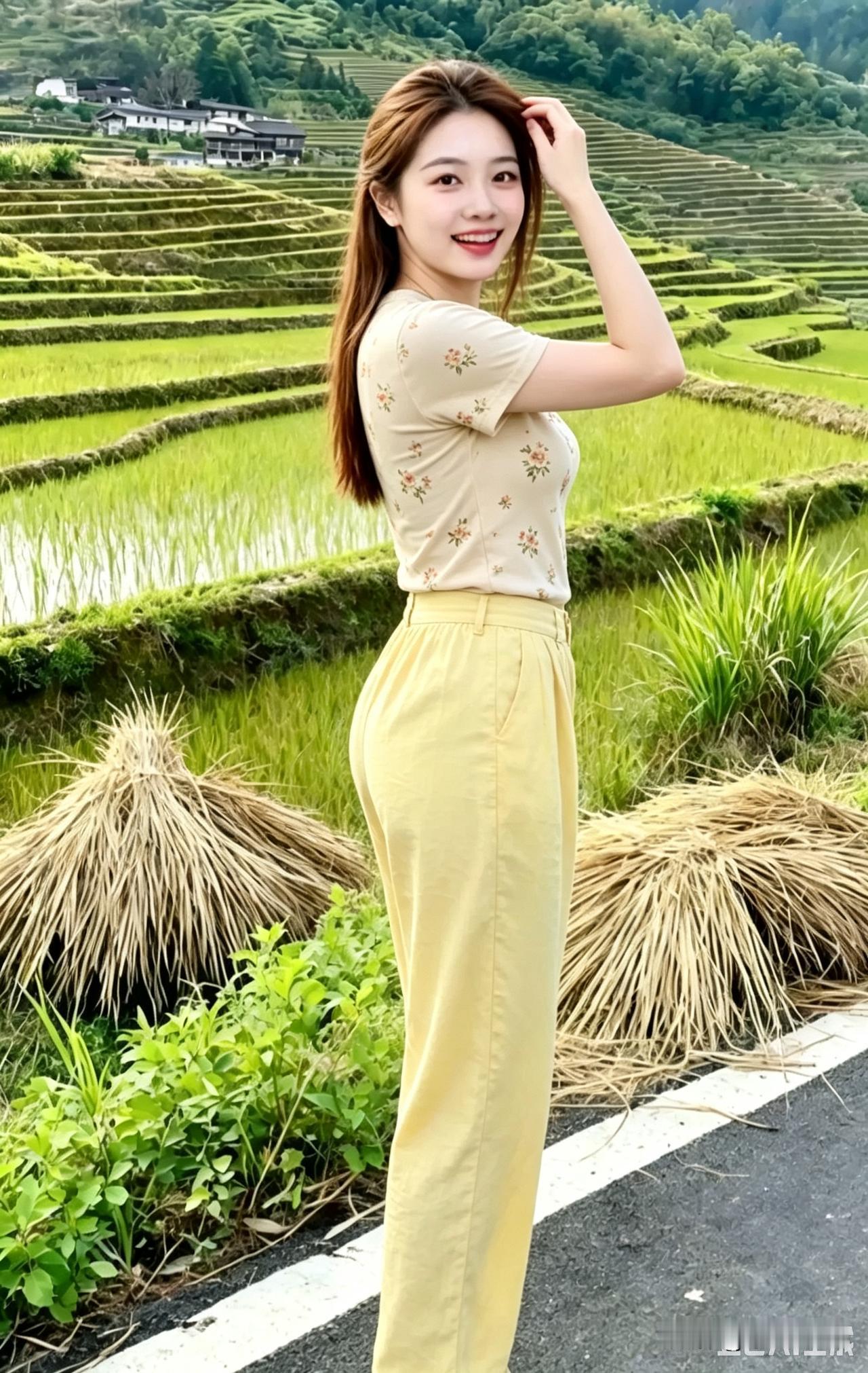 行走梯田公路，撞见山野最质朴的烟火临时敲定的一趟短途，我沿着盘山公路一路向