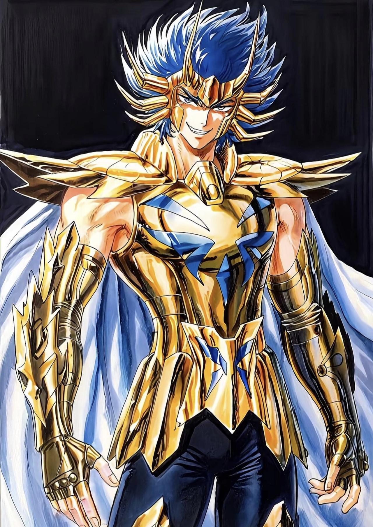 《圣斗士星矢》黄金圣斗士实力，童虎只能排第二，真正的最强黄金是巨蟹座迪斯。迪斯