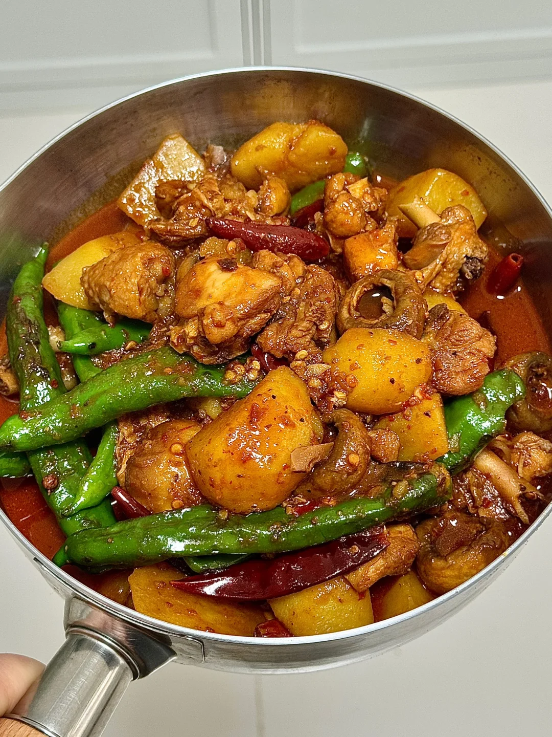 谁懂啊？口蘑土豆烧鸡吃一次爱一次！