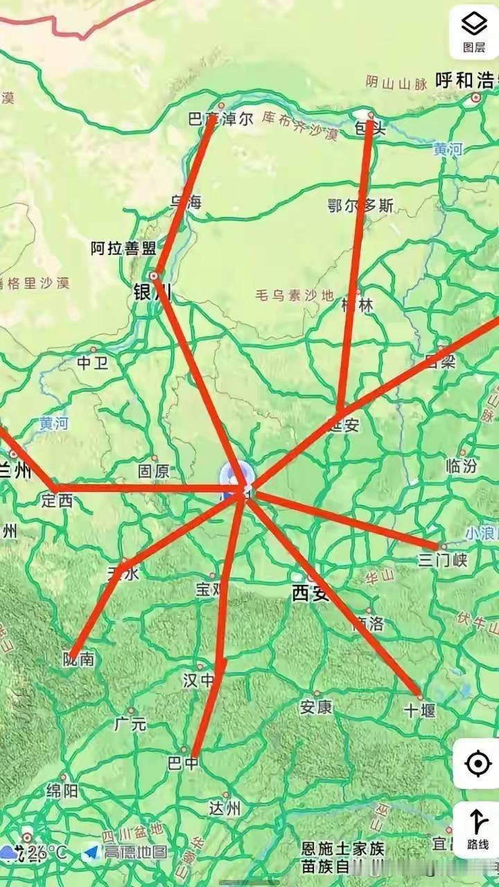 甘肃庆阳未来铁路网太让人期待了！目前庆阳到西安、银川的250公里每小时高铁已通车