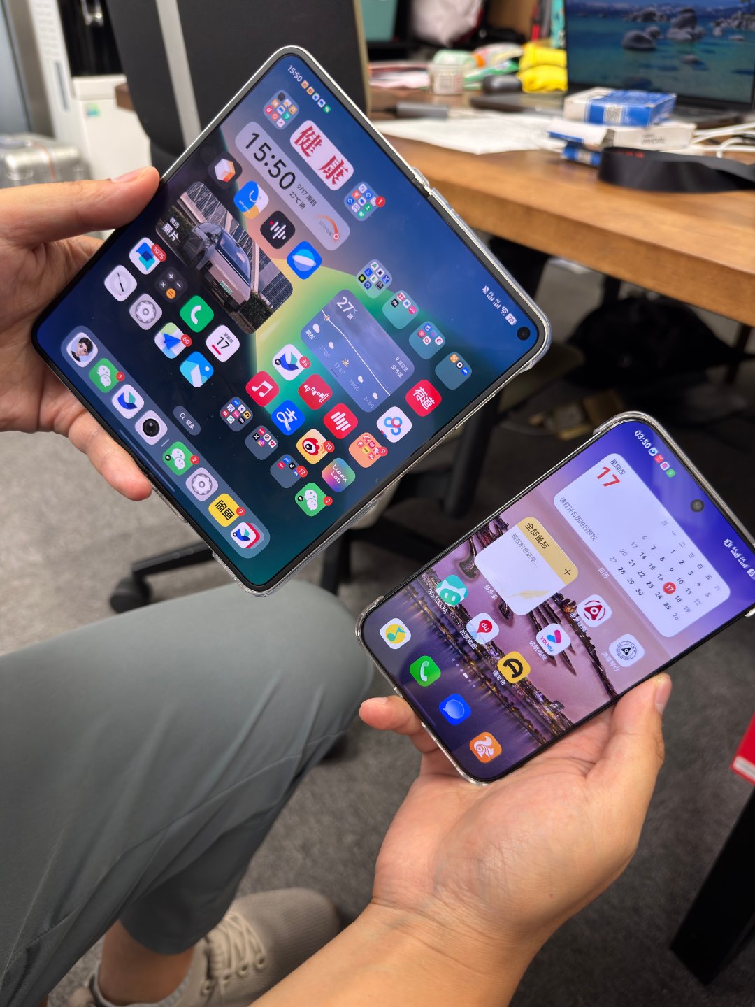 今天大家都在拆iPhone，作为落后时代一步的博主，昨天刚刚看拆了她的华为阔折叠。和我的优惠后的vi