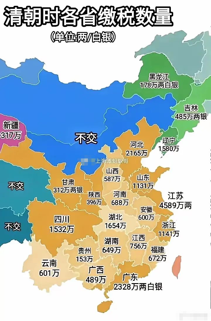 一个反常识知识，辛亥革命爆发前，清朝的财政收入达到巅峰，一年3亿两白银，税收达到