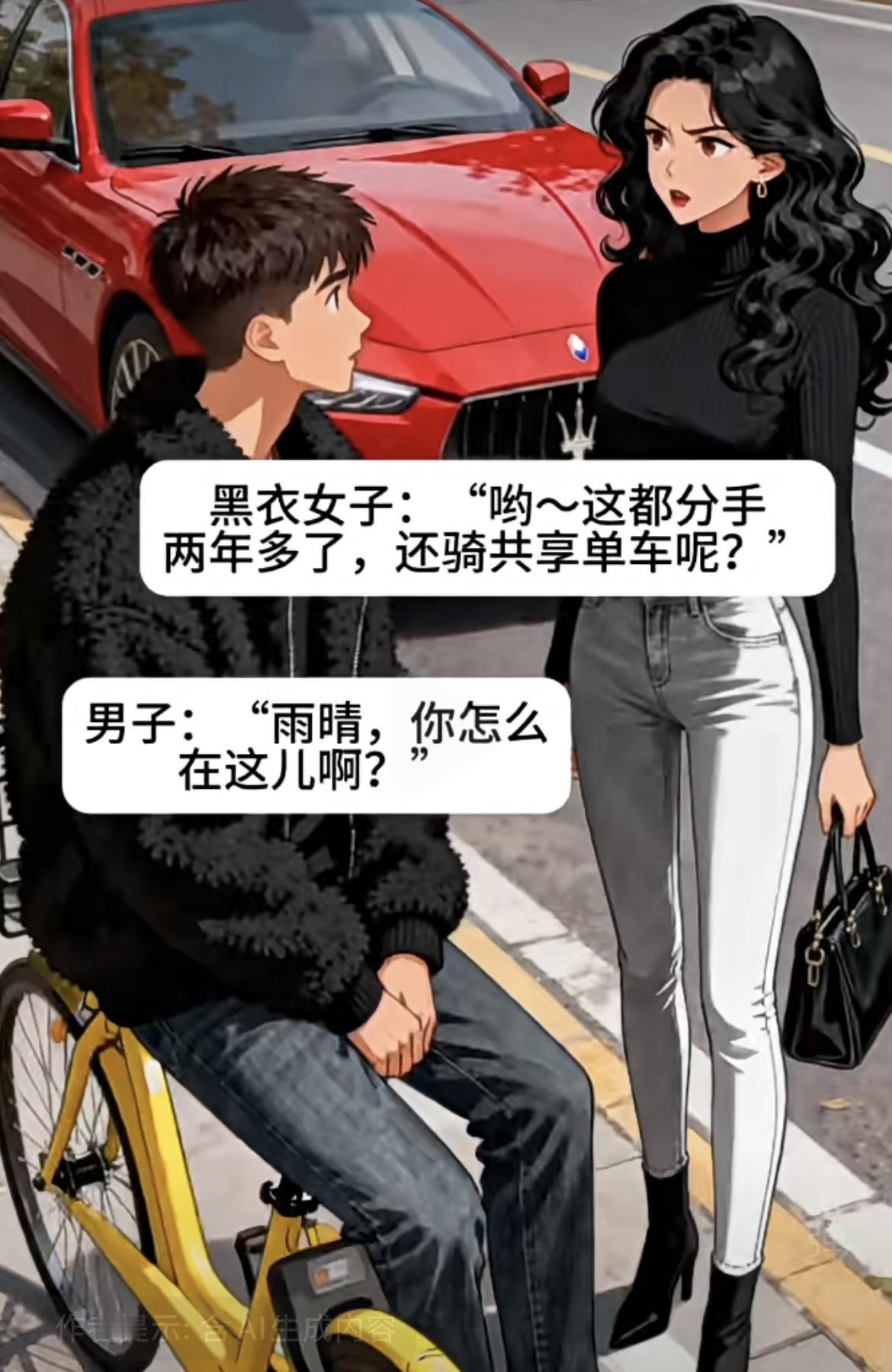 “分手了两年了，还在这骑共享单车呢，还好没跟你了”[滑稽笑][滑稽笑]