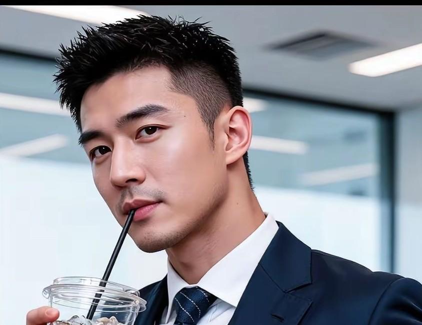 观其容貌，令人眼前一亮。他面如冠玉，剑眉星目，眉似利剑，目若寒星，透着一股锐利与