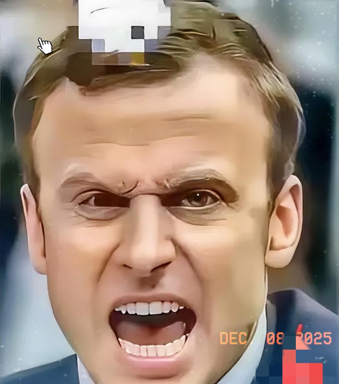 马克龙前脚刚走，就对我们发出警告！12月7日，马克龙在接受法国《回声报》采访时