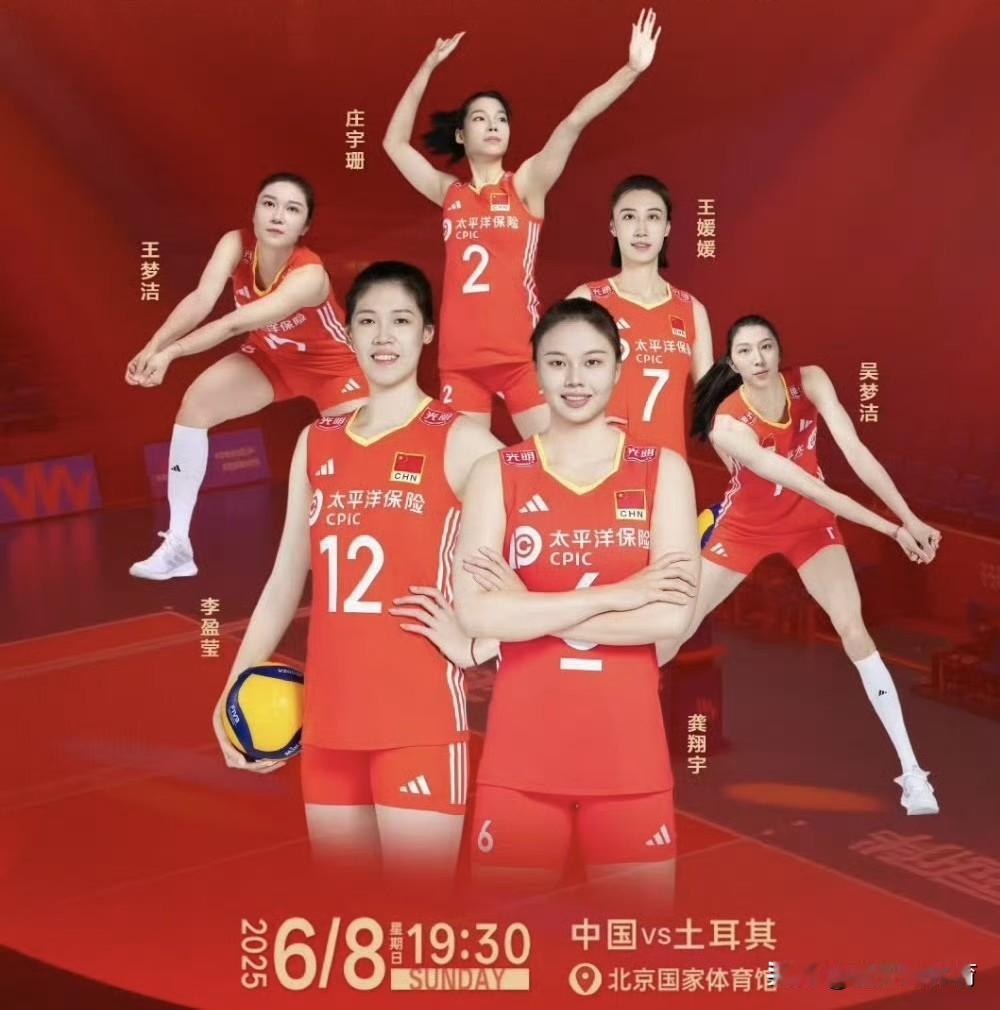 中国女排世界女排联赛首发阵容，估计八九不离十了，马上就能官宣了！跟法国女排打热身