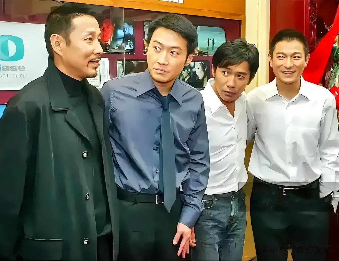 陈道明老师这个气场太足了，在他的面前，四大天王都要甘拜下风啊！照片中的陈道明老