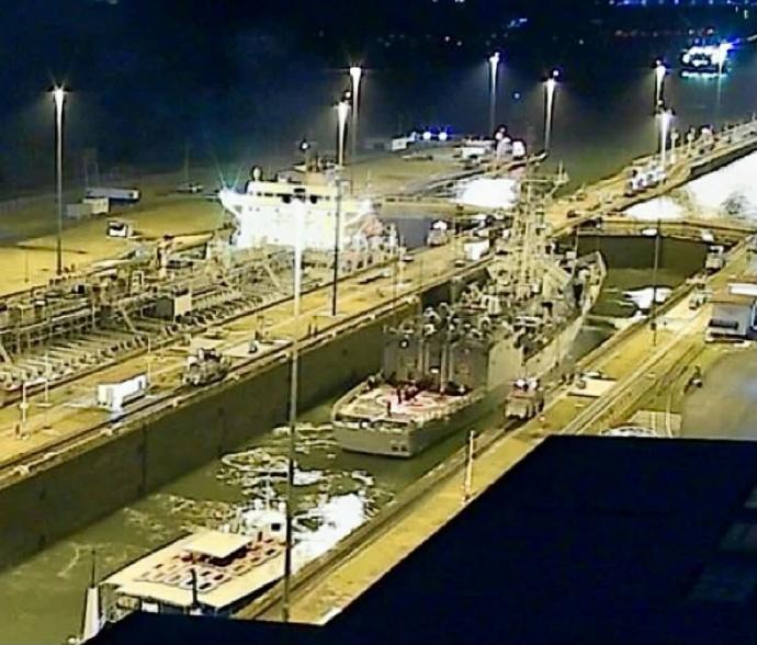 4月3日，台3艘军舰通过巴拿马运河，白宫疑似通过此举反击！当天，巴拿马运河米