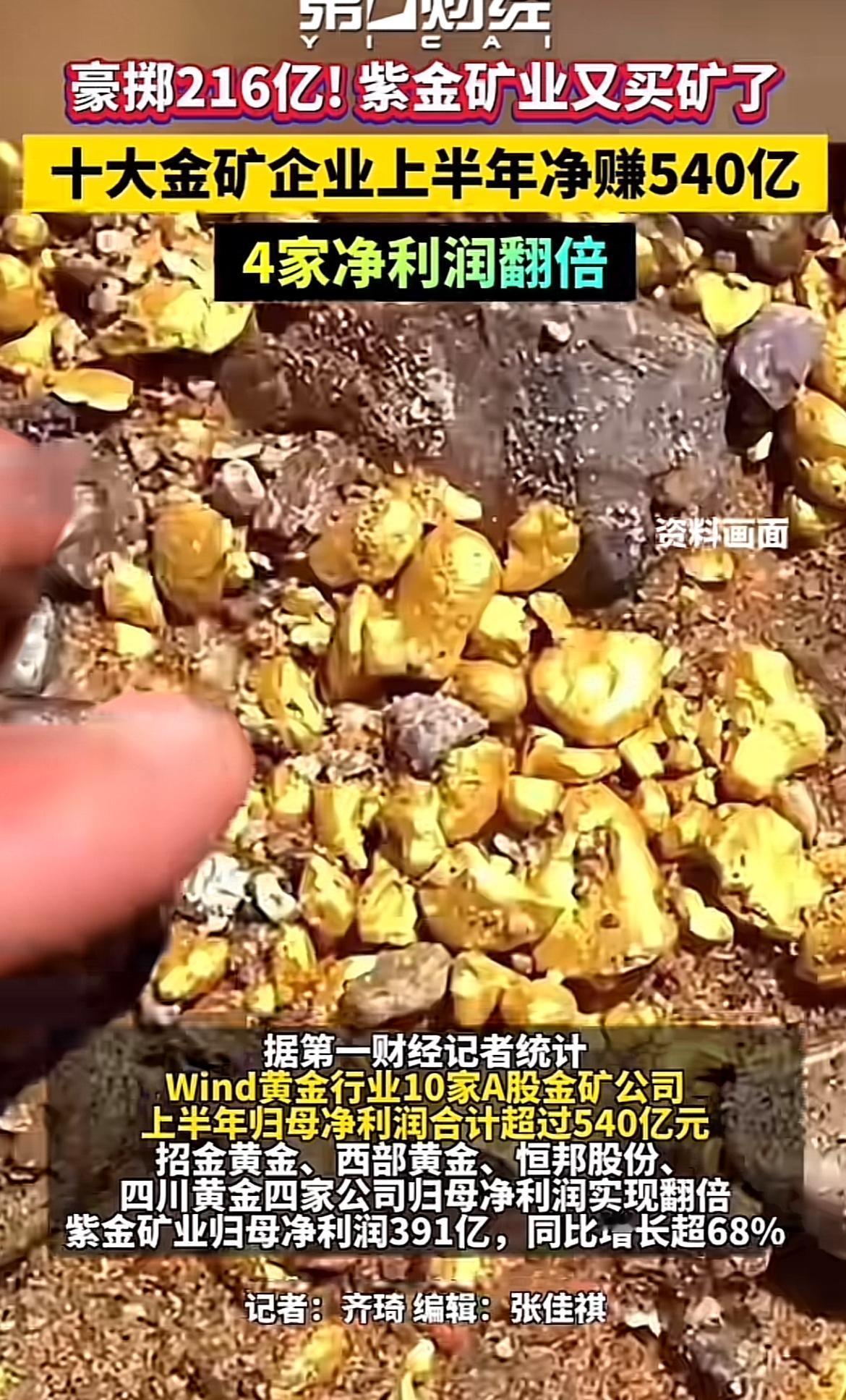 紫金矿业这买矿的节奏，真的是把“家里有矿”四个字焊死在企业名片上了。这次豪掷2