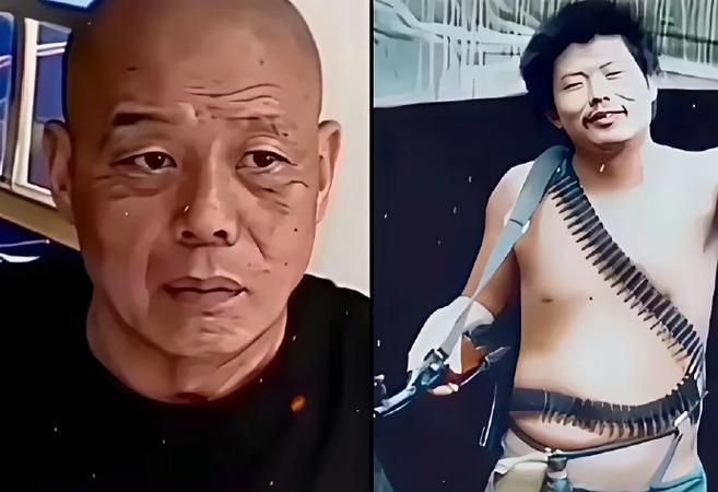 这位老者正是当年那身缠子弹链、腰挂光荣弹、斜挎冲锋枪，光着膀子上阵杀敌人的13军