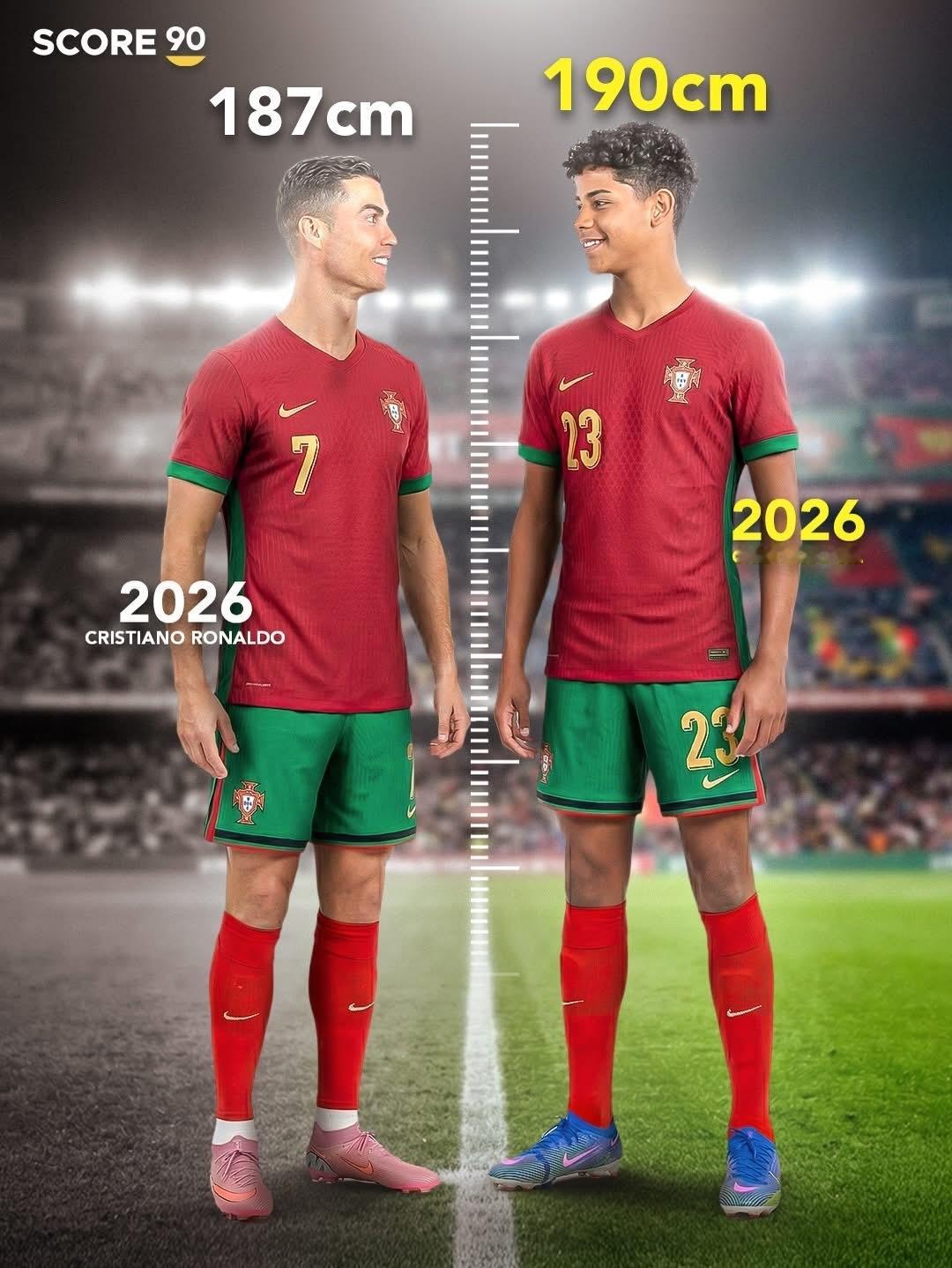 迷你罗的身高超过C罗了？！