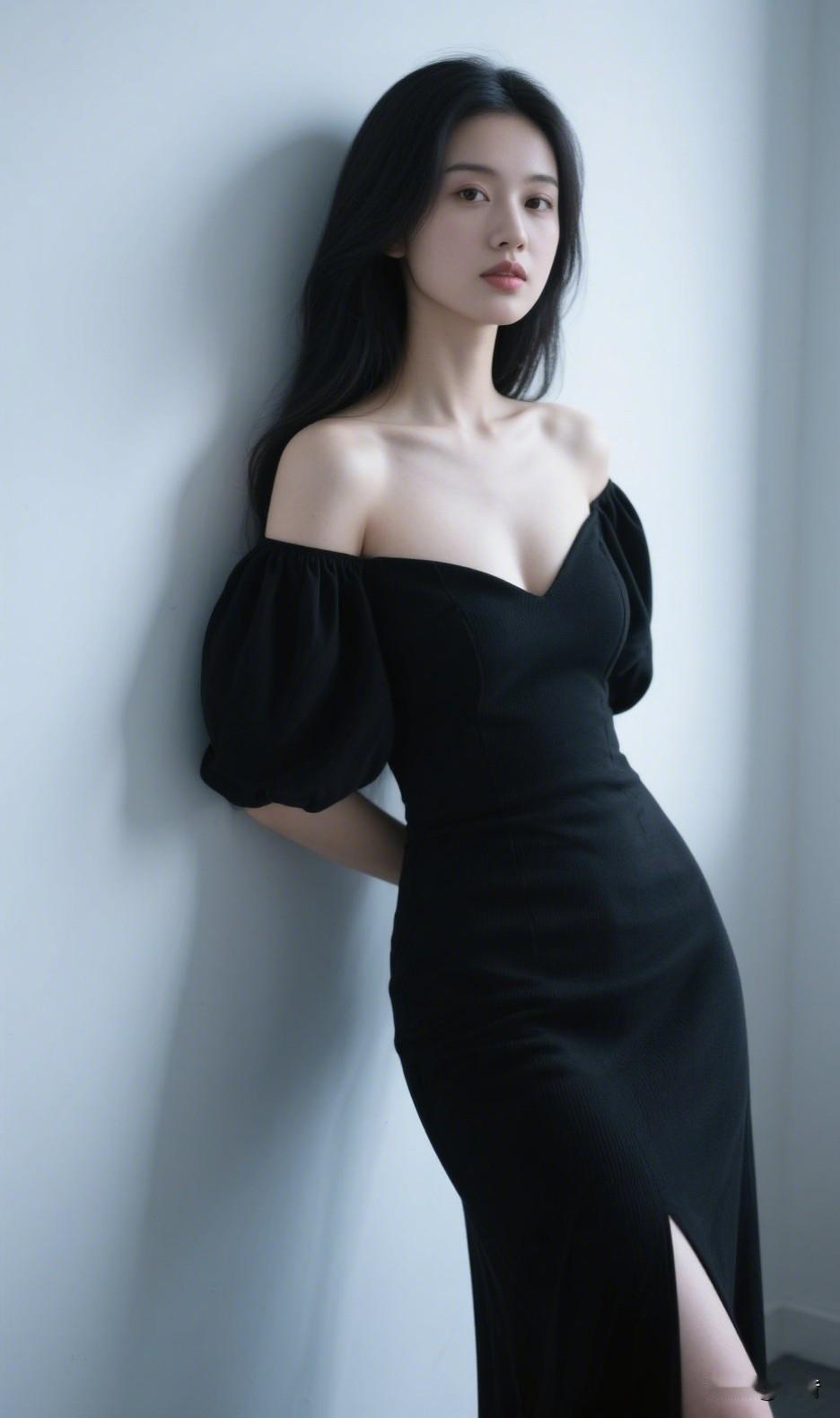 黑白自成一派每一个倚墙的动作都是氛围感大片