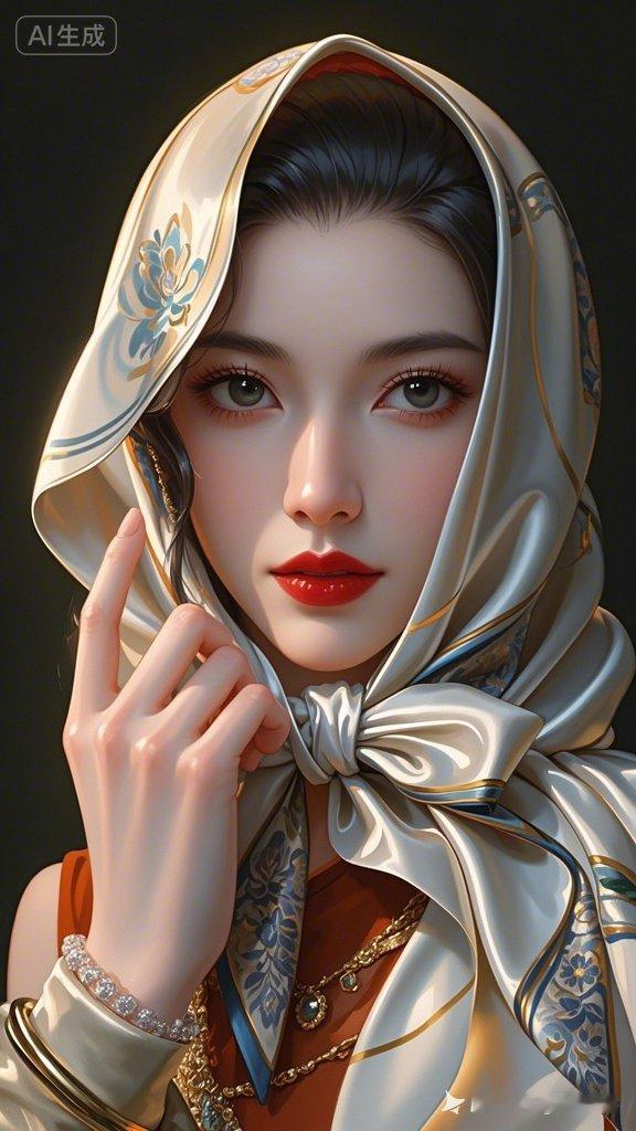 梦幻古风少女，优雅遮面，精致妆容，韵味十足！