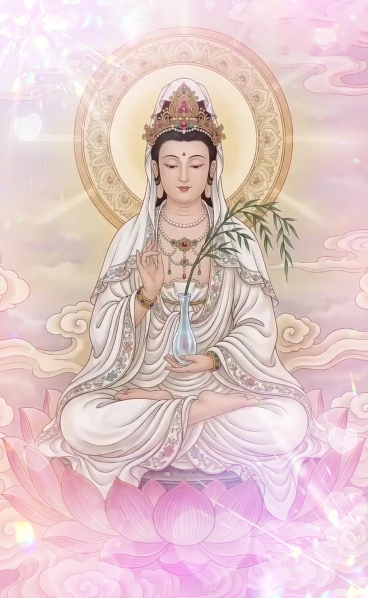南无观世音菩萨愿见者心生欢喜事事顺心如意