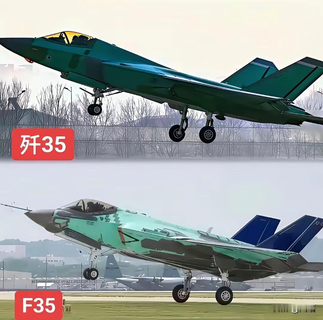 就气质这一块，歼35把握得准准的。歼35与F35，一个是十多年的气动优化结晶，