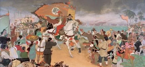 1662年，郑成功在外打仗得知，自己20岁的儿子郑经跟35岁的乳母生下孙子郑克臧