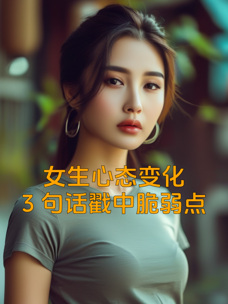 女生心态变化，3句话戳中脆弱点