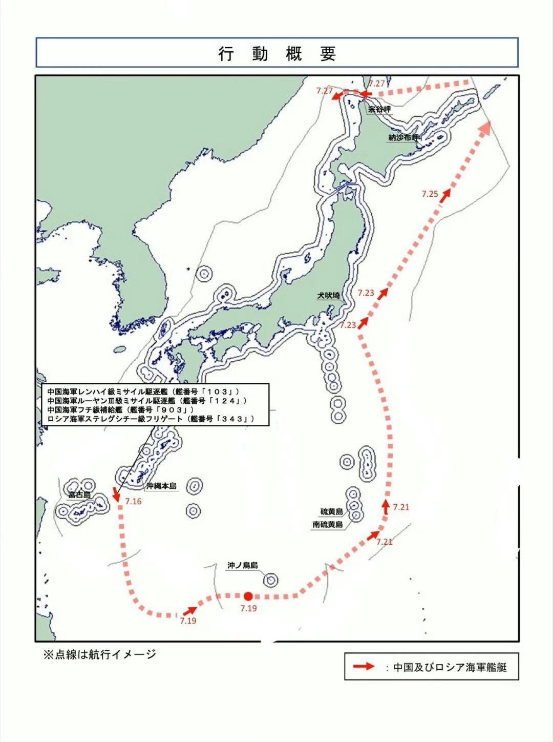 把“几乎”去掉吧！直接就是军舰绕脚盆鸡本土四大岛一圈，这个“几乎”当不了遮羞布[