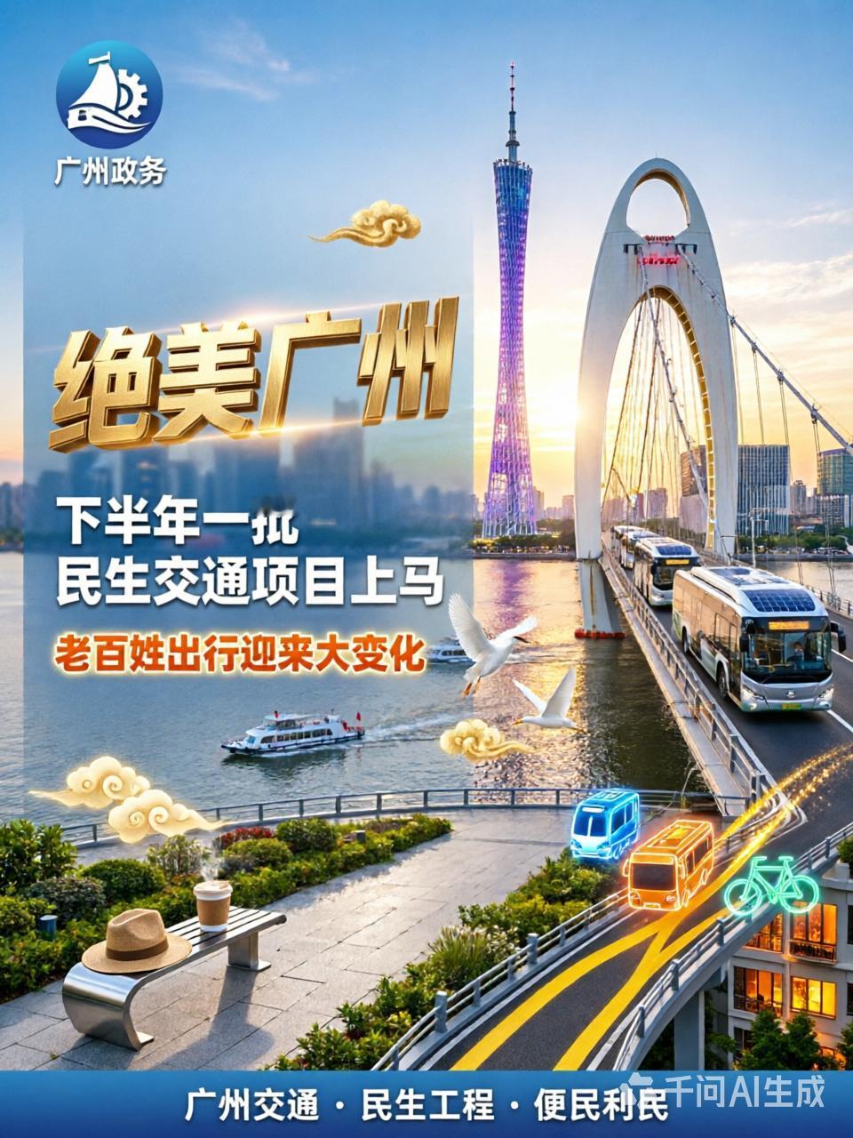 广州下半年一批民生交通项目上马，老百姓出行迎来大变化？我刷到这个热度很高的