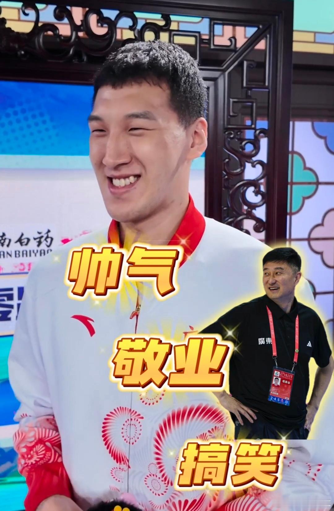 用三个词语来形容下杜锋指导杜润旺脱口而出：帅气、敬业、搞笑