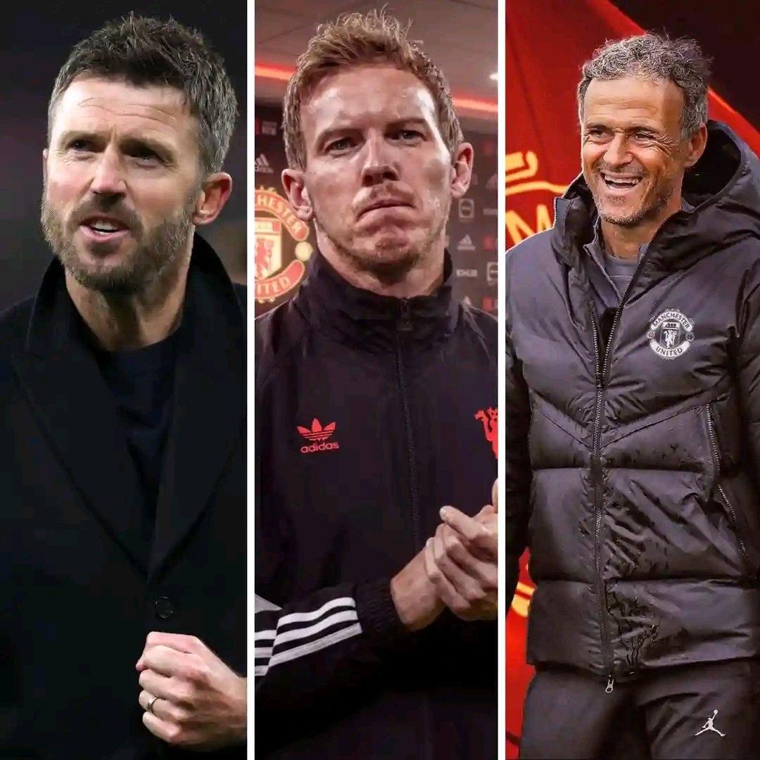 曼联下赛季主帅人选目前集中在3人，现在的情况如下：纳格尔斯曼目前在自媒体键盘