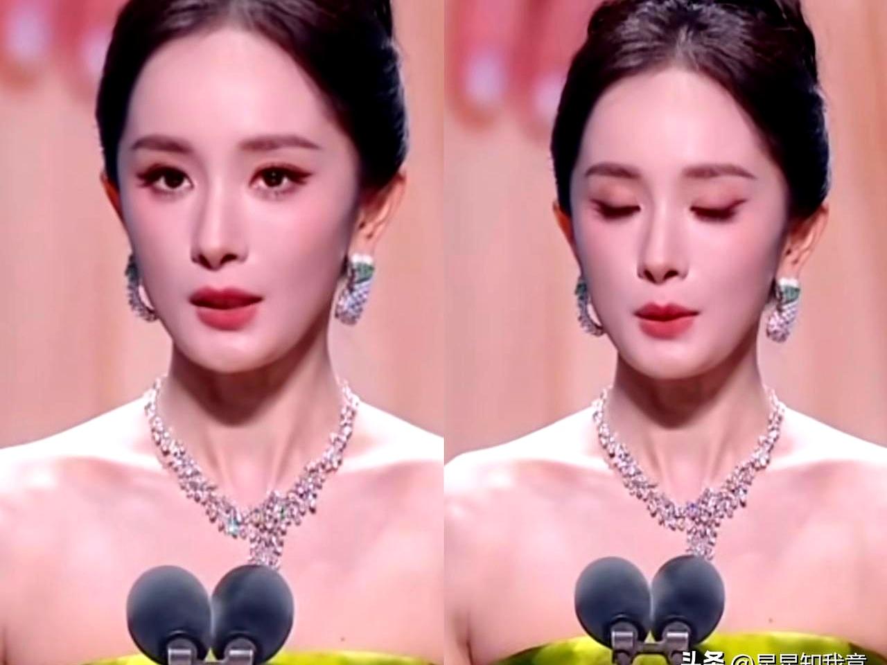 她走上台那刻，脸色发紧，拿到的是“海外推广大使”，不是“白玉兰最佳女主”。这个