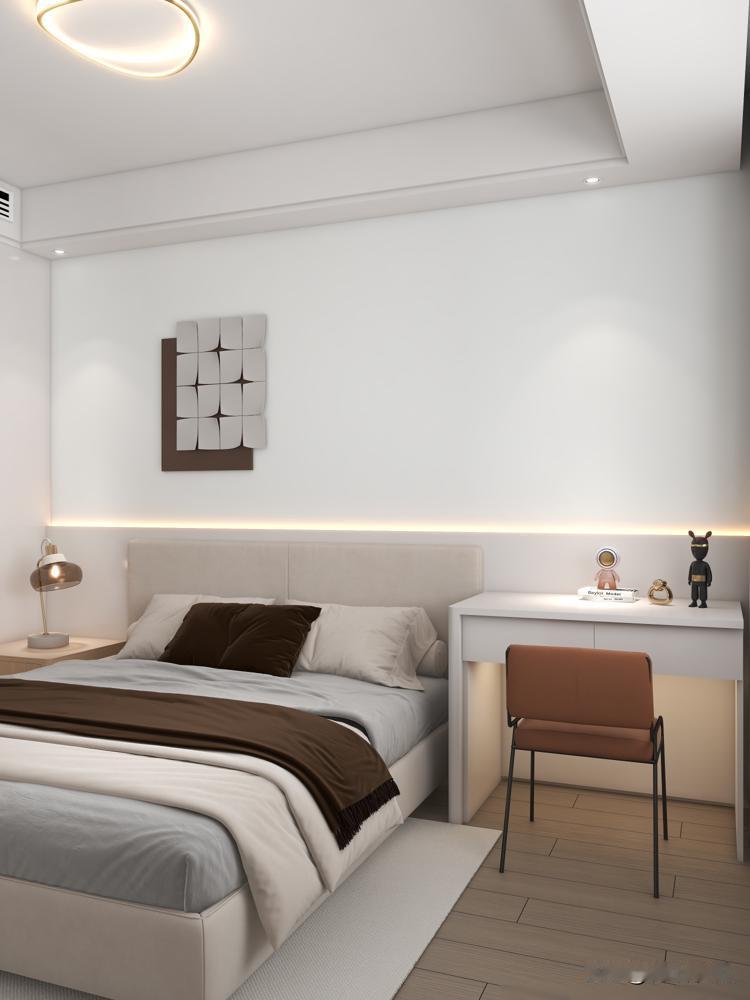 这是我见过最满意的家：光卧室一体柜让无数人效仿，简约又很实用看这套湖北的卧室