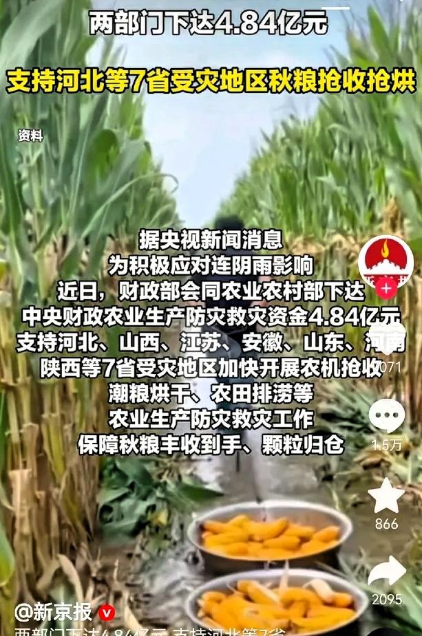 目前最严重的问题陕西，河南，山西，等7省都受灾连续一个月见不着太阳，三天两头