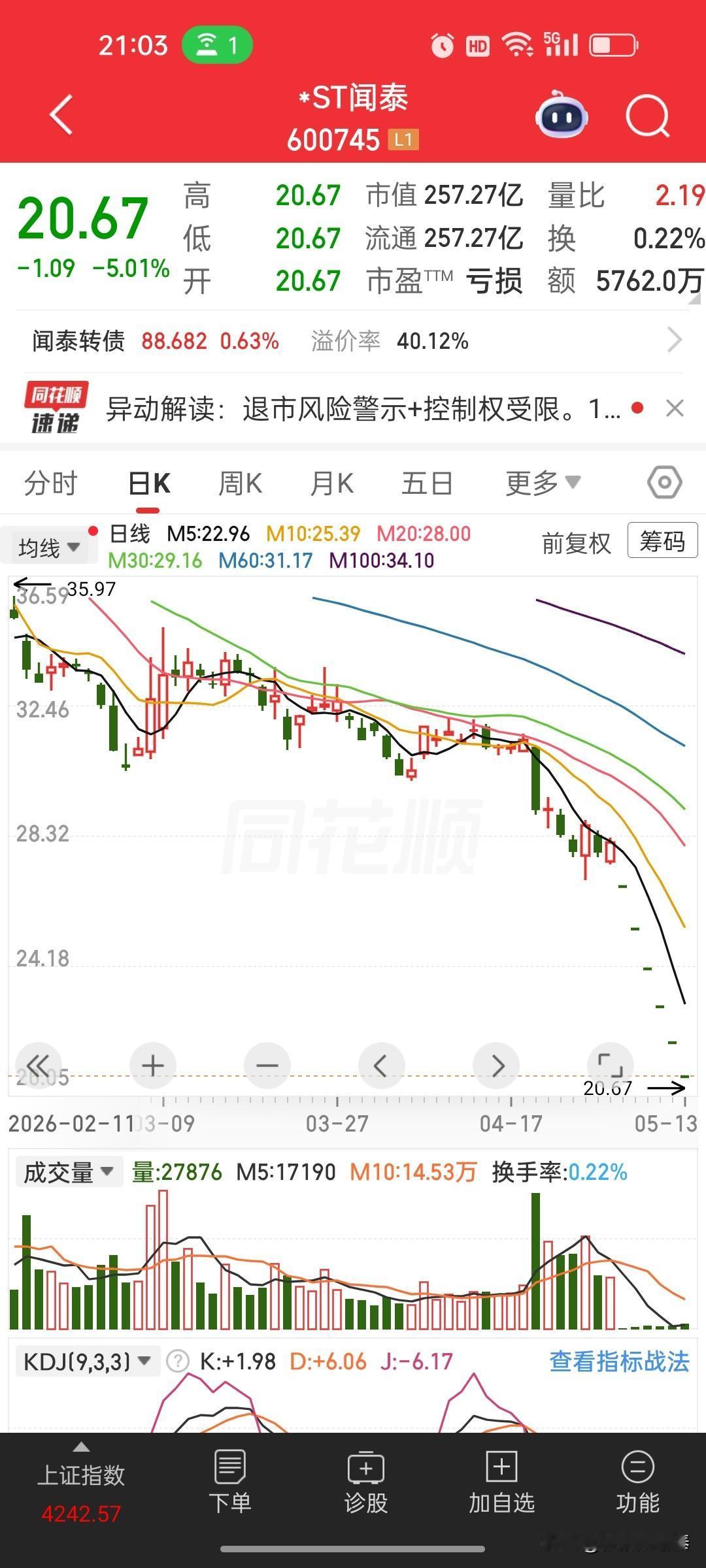 *ST闻泰(600745)：从半导体标杆到退市边缘，拆解核心困局曾被