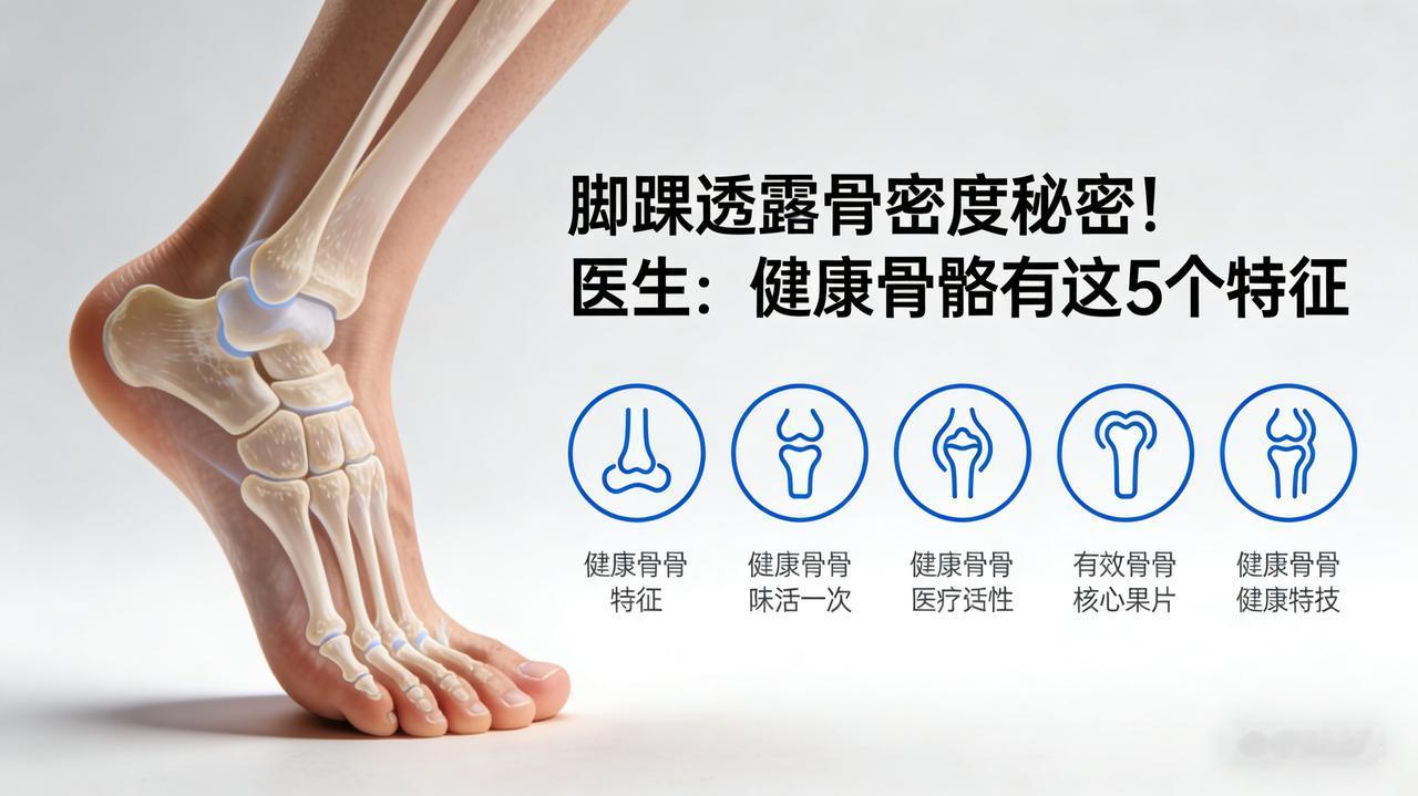 脚踝透露骨密度秘密！医生：健康骨骼有这5个特征【骨密度自测】低头看脚踝！