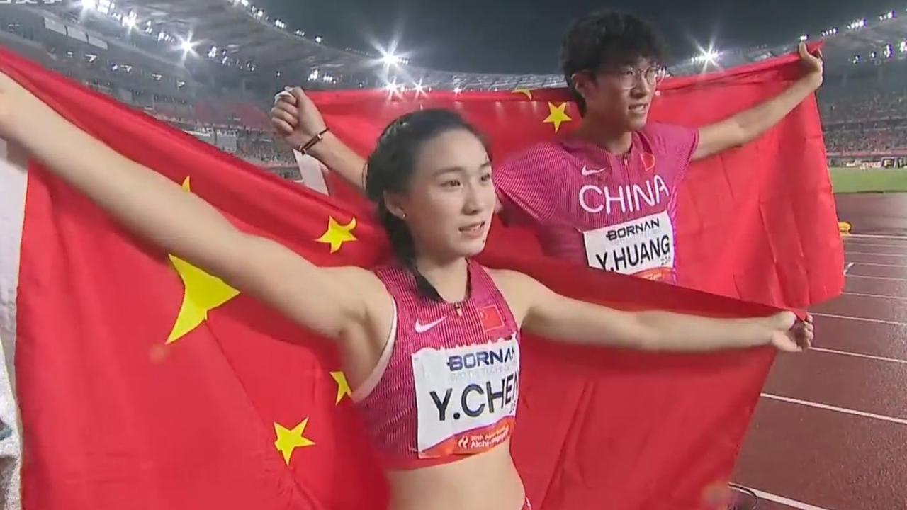 亚运田径传来两大消息！黄友闻和陈妤颉摘银！泰国选手再创亚洲纪录夺金！北