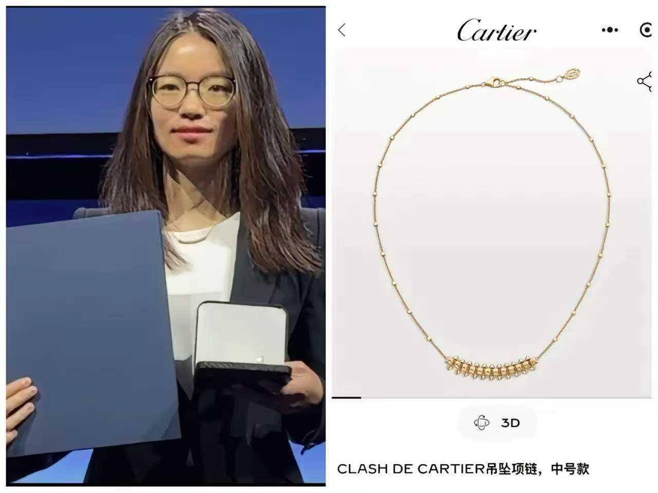 有爱八卦的网友扒出来王虹出席活动时的穿搭，说她佩戴的是卡地亚戒指，身上穿的是高端