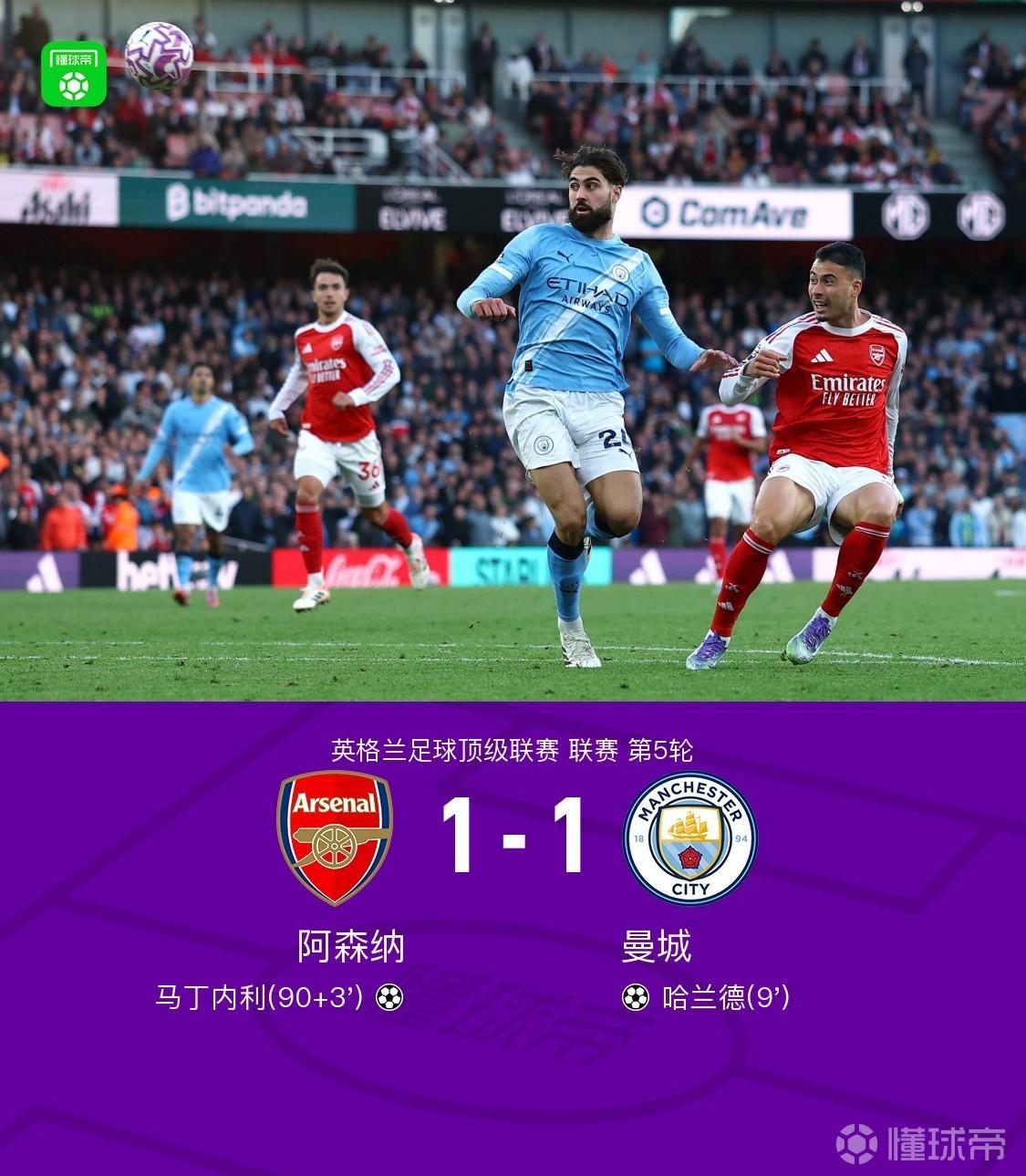 哇！小马丁作为替补又进球了！英超这一轮比赛：阿森纳对曼城也太激烈了吧，一直在想